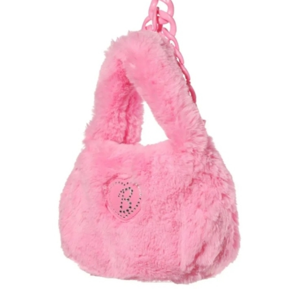 Barbie × Miniso Collection Barbie Series Plush Pink Versatile Handbag Purse - Picture 11 of 13
